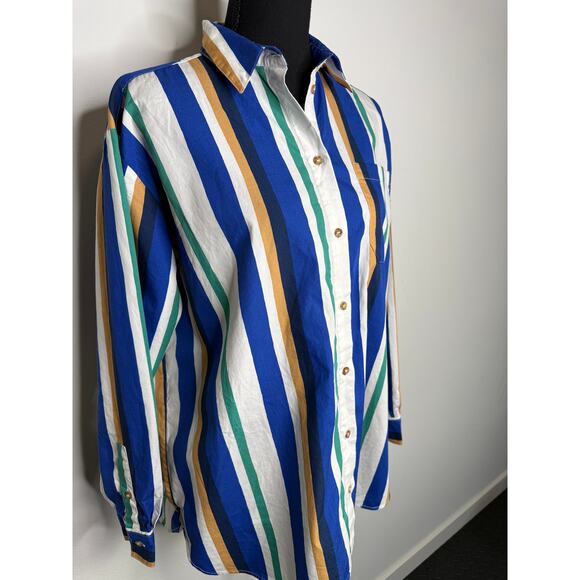 Sézane x Momoni Striped Shirt 36 French Girl Cotton - Picture 2 of 8